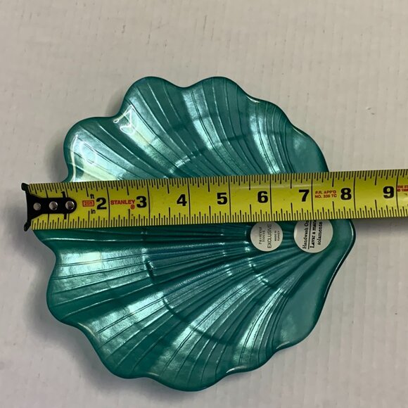 Set of 4 Princess House Sell Plates 1479 Dish Teal in Colour Made in Turkey NEW - Picture 13 of 13